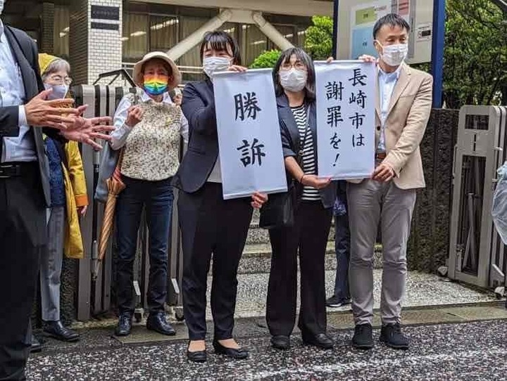 　　長崎市幹部による記者へのセクハラ、長崎地裁で原告が勝訴した（新聞労連提供）.JPG
